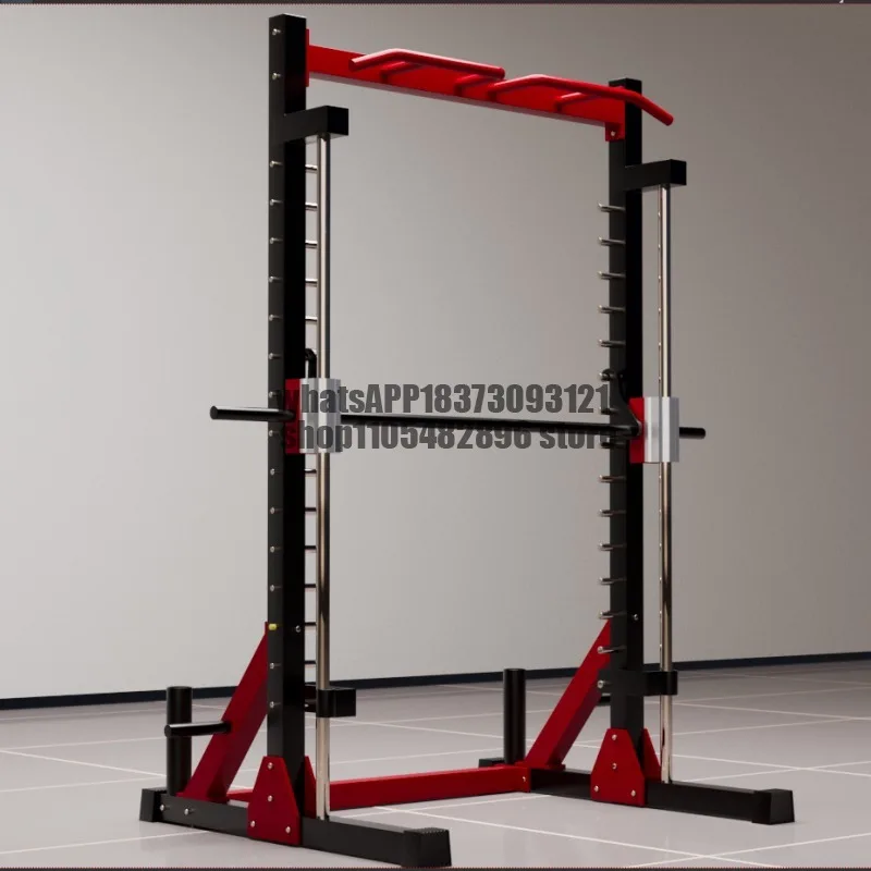 Household Squat Rack Barbell Multifunctional Fitness Equipment Safety Weightlifting Gantry Bench Press Rack