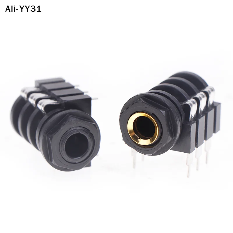 【S63】5PCS Stereo Type Audio Jack PCB Panel Mount 6 Pin 1/4