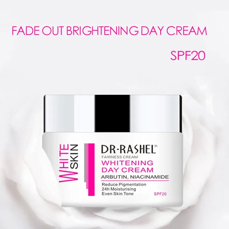 DR.RASHEL Arbutin Niacinamide Reduce Pigmentation Remove Melasma Acne Spots Day Cream Lighten Melanin Skin Whitening Cream 50g