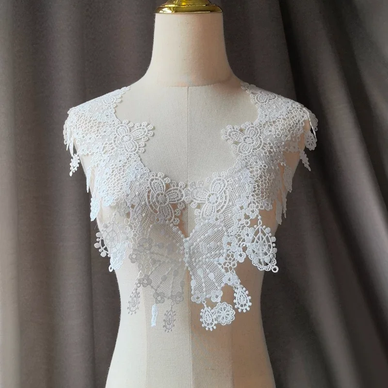 Anti-exposure Collar Age-reducing Clothing Accessory sew on patches Hand Sew Lace Collar V-neck Decorative Neckline patches