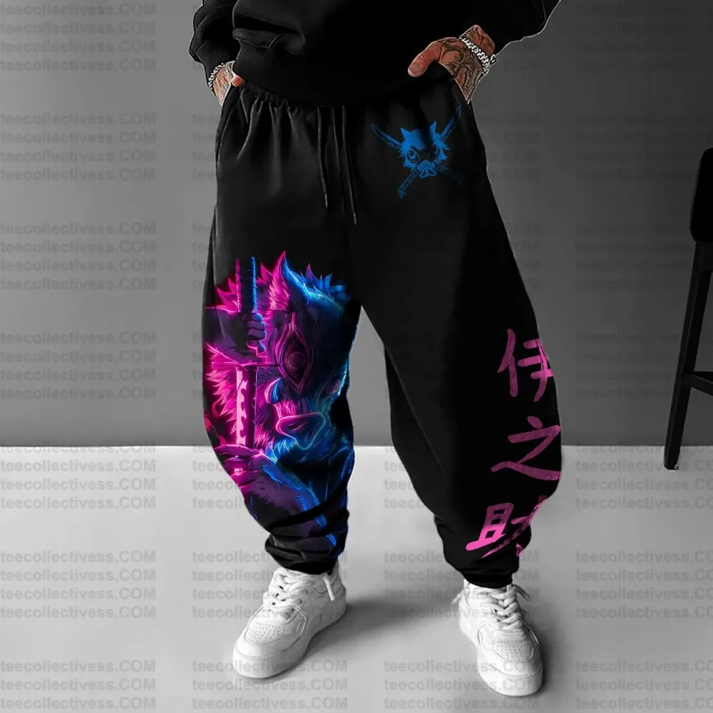 Demon Slayer Harajuku Anime Autunno Inverno Nuovo 2025 Pantaloni di cotone Alla moda Uomo Donna Hip-Hop Moda casual Pantaloni sportivi larghi