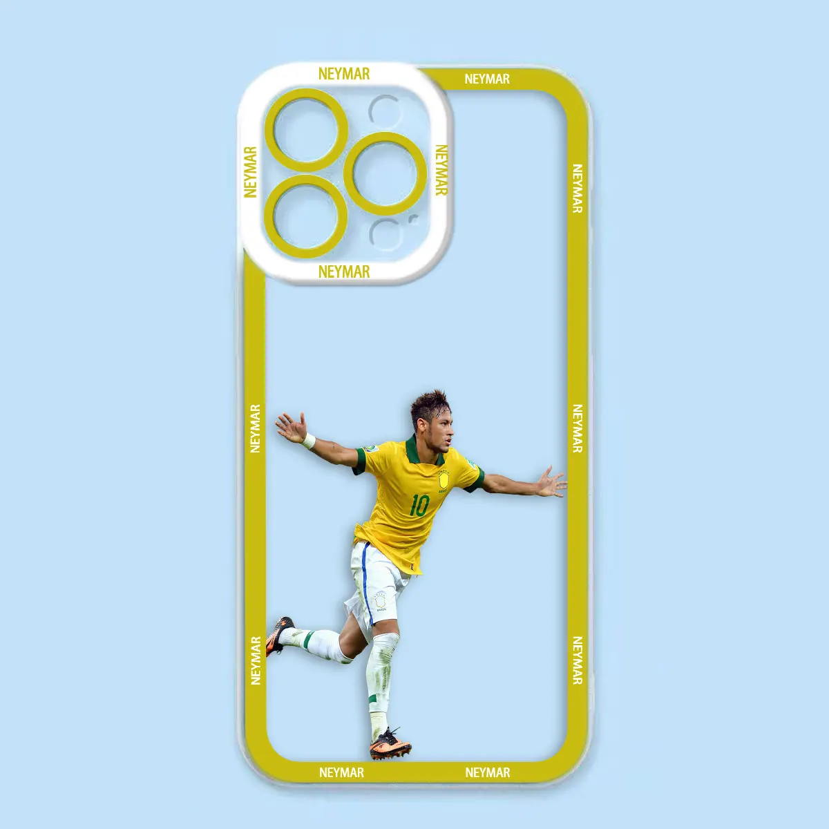 Football Soccer Number 7 10 Cover Clear Phone Case For iPhone Apple 15 14 12 13 11 16 8 7 6 6S SE Plus X XR XS Case Funda Shell