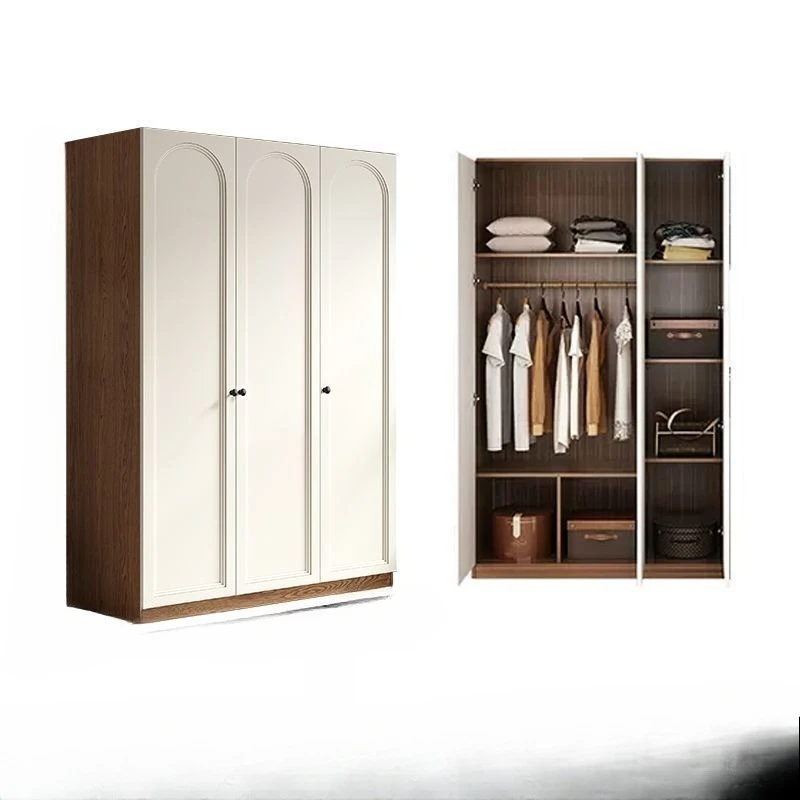 

Retro wardrobe French home bedroom dresser integrated antique wardrobe locker combination