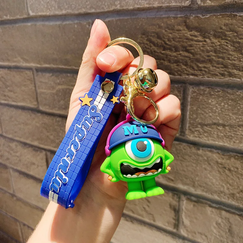 Disney Toy Story3 Rubber Keyring Sherif Woody Car Backpack Slinky Dog Key Chain Buzz Lightyear Bag Pendant Pixar Jessie Keychain