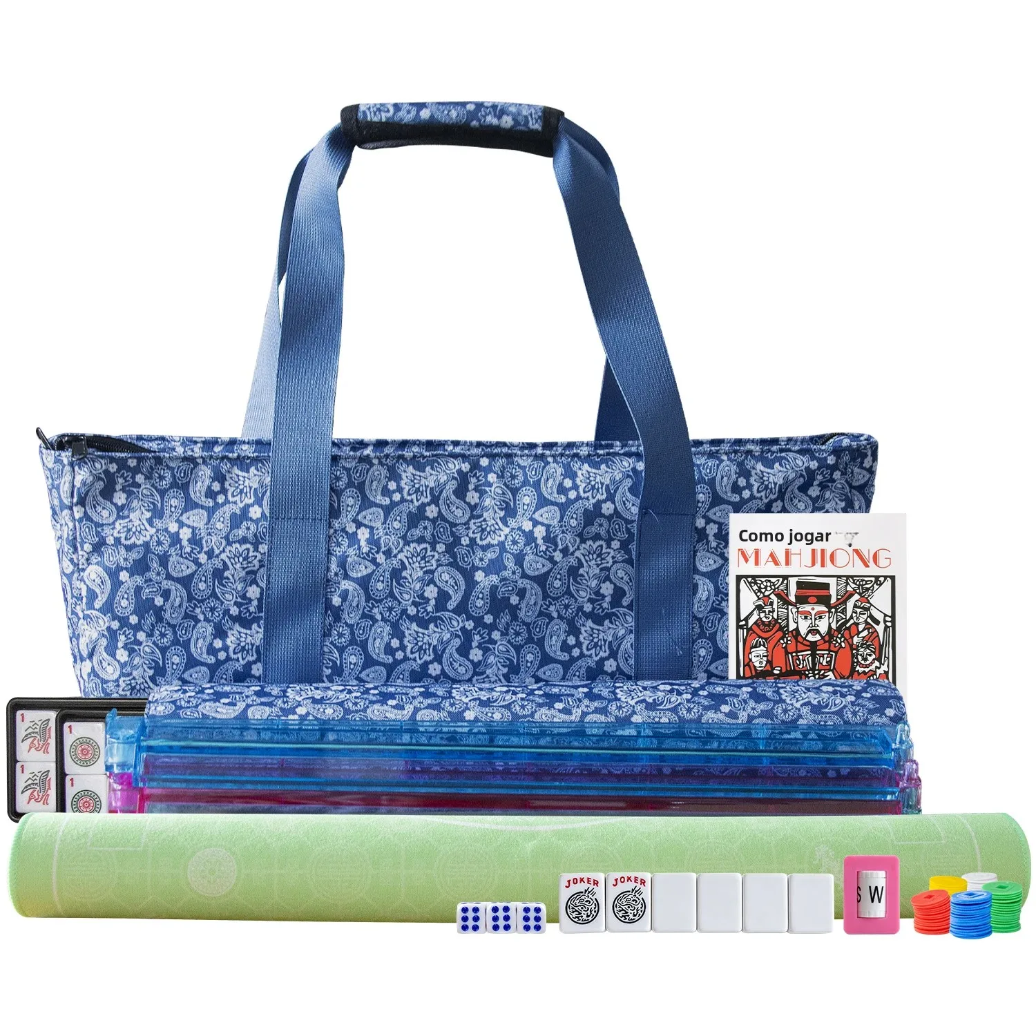 166-tuiles-de-jeu-de-mahjong-americain-avec-sac-de-transport-et-tapis-insonorisant-4-supports-poussoirs-tout-en-un-ensemble-de-mini-tuiles-gravees