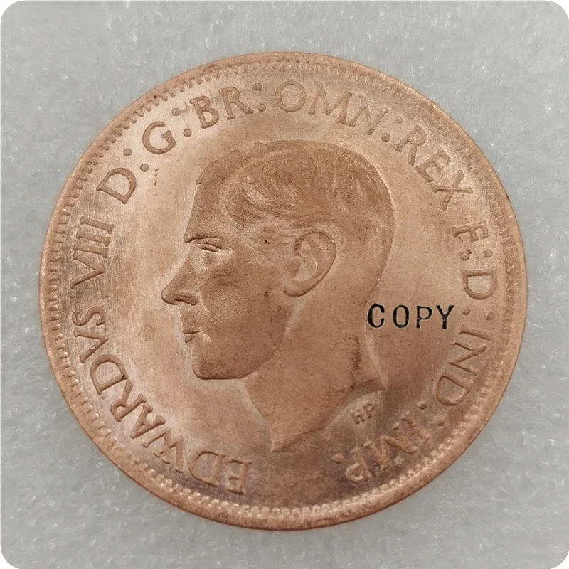 1937,1950,1951,1952 United Kingdom 1 Penny - George VI Copy Coins Crypto Challenge Pocket Coins Christmas Gifts