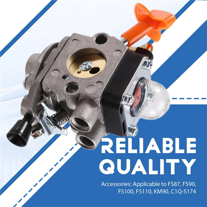 Карбюратор для Stihl FS87 FS90 FS100 FS110 KM90 C1Q-S174 FS100R FR130T FS130 FS130R Запчасти для садовых инструментов 4180-120-0610-ABXK