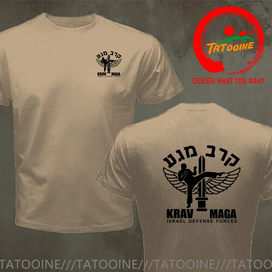 Krav Maga Israel Self-defense Martial Arts IDF Combat System T Shirt Men Fashion Trendy Casual Clothing Stylish Tops Tee Shirt