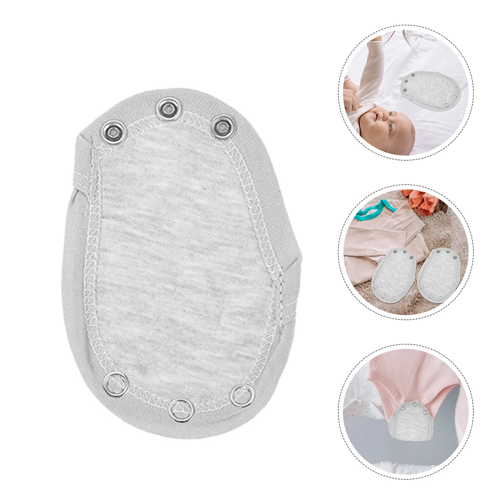 

8pcs Baby Bodysuit Extenders Double Layer Cotton Snap Closure Diaper Romper Extension For Kids Toddlers Durable Easy To Use