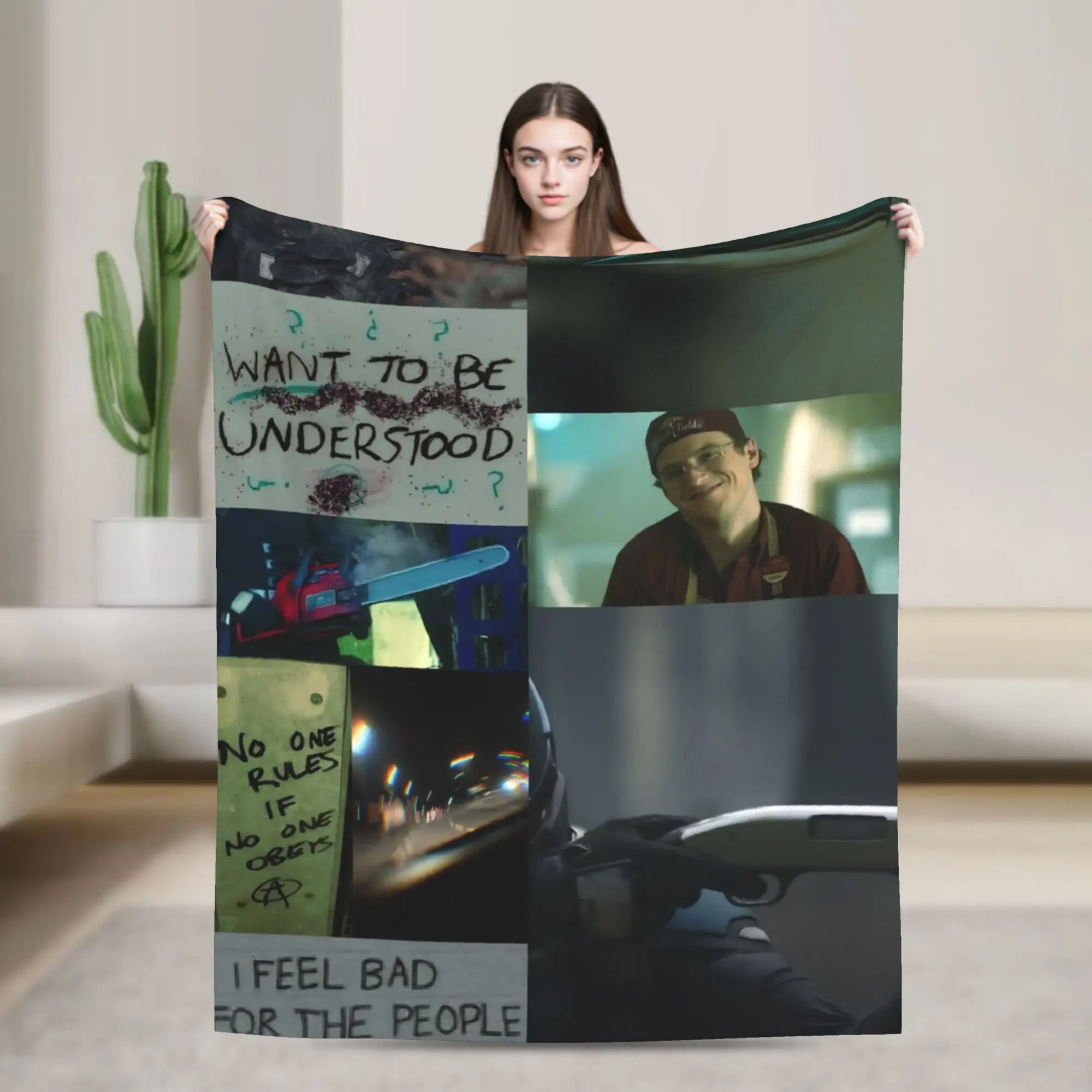 Vigilante صانع السلام الفانيلا بطانية دافئة لينة رمي بطانية لغرفة المعيشة ديكور رقيق المفرش غطاء سرير أريكة #1