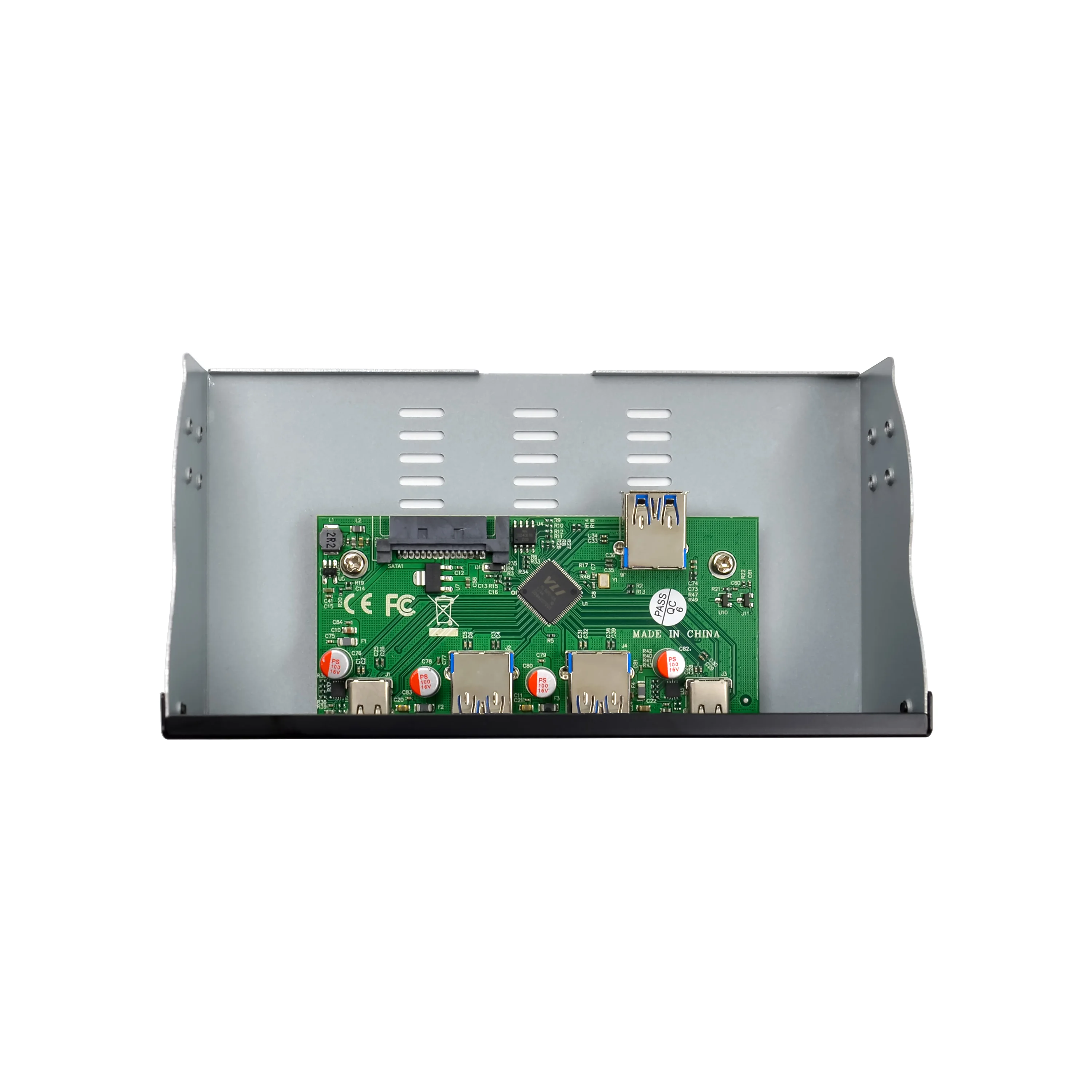 SUNWEIT ST663 accessoires informatiques 4 Ports 5.25 \ "avant USB3.1 2A2C 820 USB Hub séparateur support combiné interne adapter avant