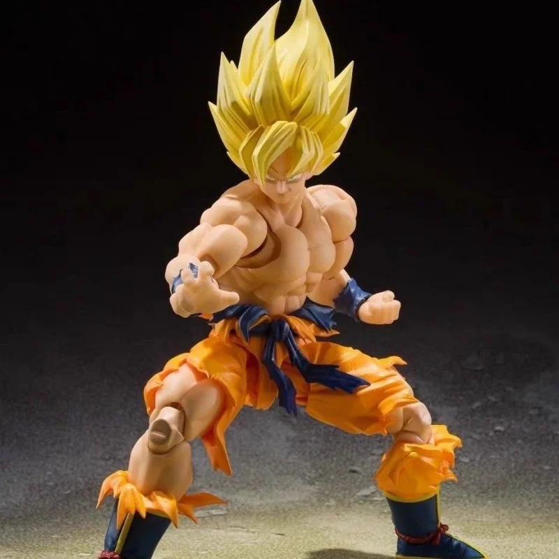 Anime Dragon Ball Z Goku Figure Shf Super Saiyan Battle Damage Figures Pvc Ko Model S.H.Figuarts Action Figure Toy Holiday Gifts