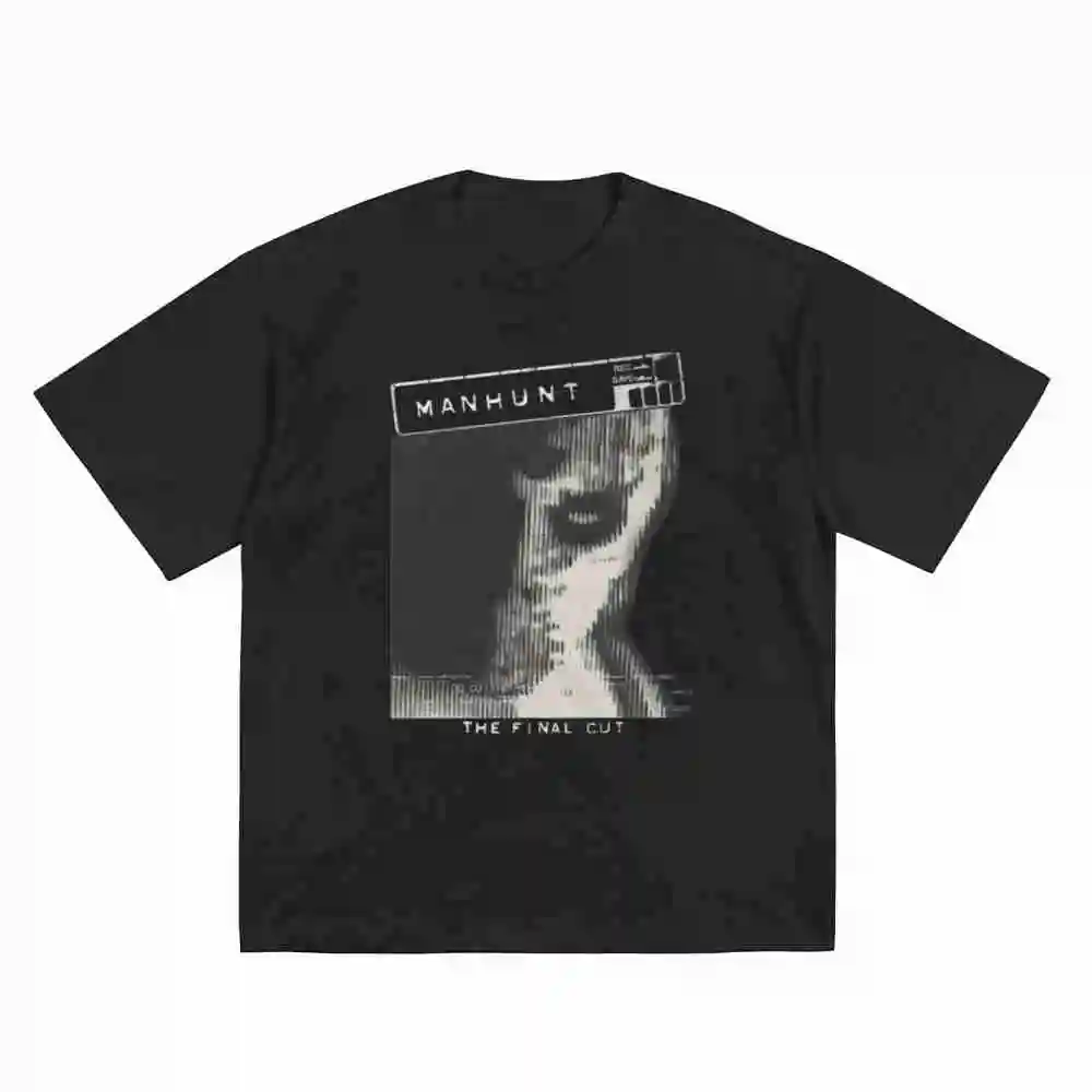 Manhunt The Final Cut Video Game Bootleg Short Sleeve Tee 100% Cotton T-Shirt
