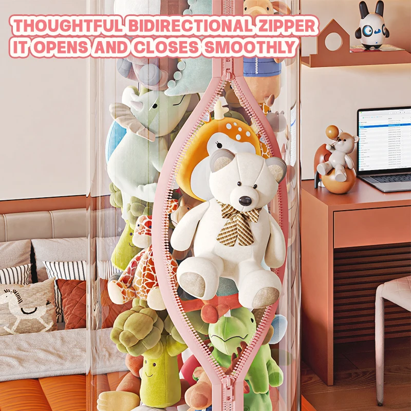 Kotak Penyimpanan Boneka Plush - Kids Zipper Toys ulasan dan harga