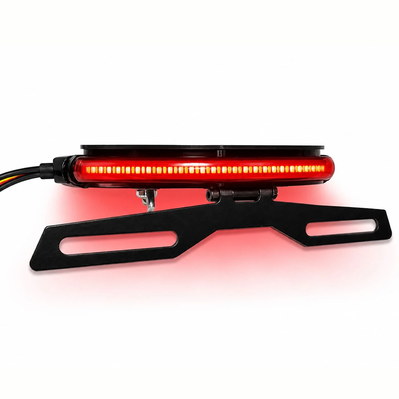 LED Tail Light with Foldable Quick-Release License Plate Bracket for Light Bee 2 L3e Brake Flash Turn Signal Taillight