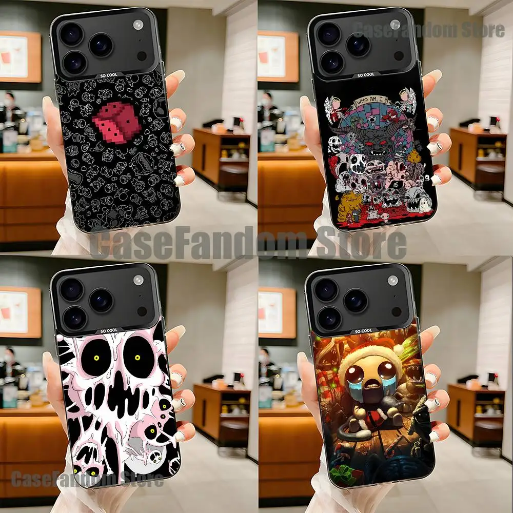 

Cool The Binding of Isaac For iPhone 17,16,15,14,13,12,11,Pro,MAX Black Candy Matte Cover