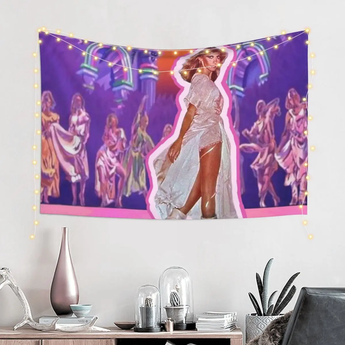 My Childhood Dream of Being a Xanadu Roller Skating Muse Tapestry Home Supplies Wallpapers Home Decor Tapestry