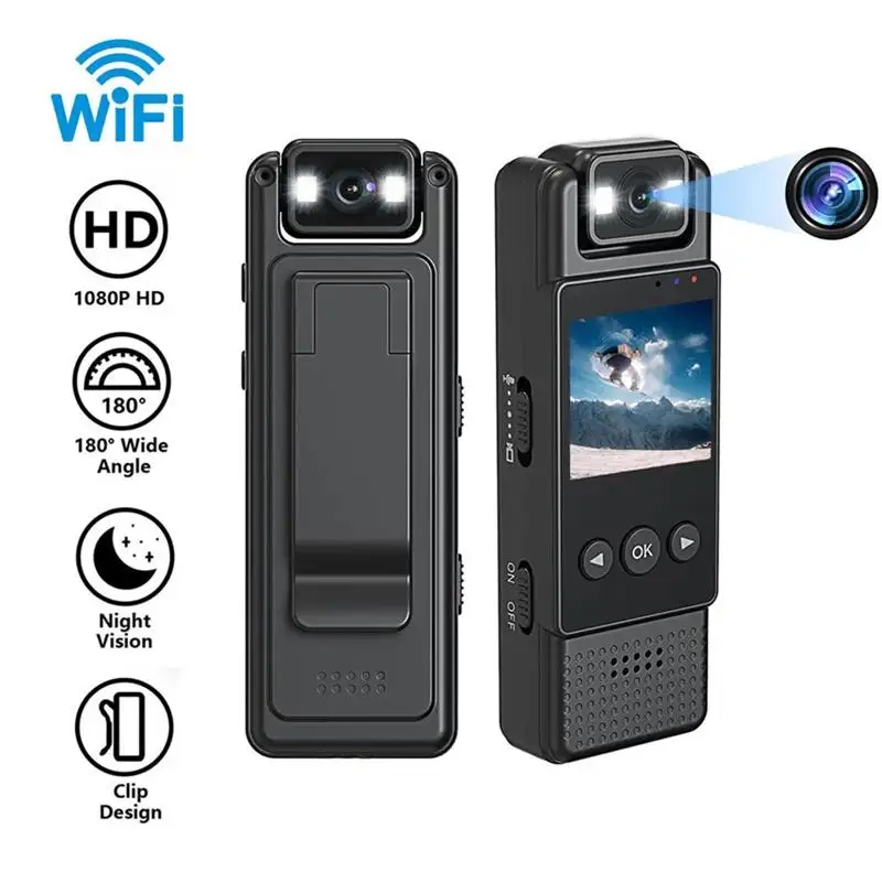 L12 Wifi Mini Camera 1080P Portable Digital Video Recorder Worn Police Small Body Cam Night Vision DVR Miniature Camcorder