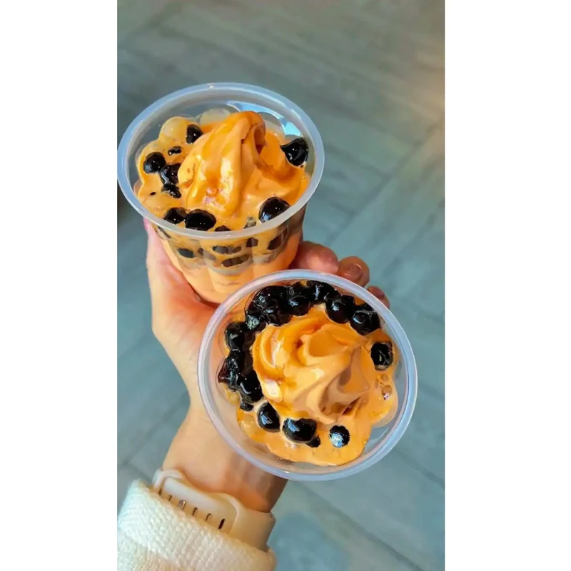 

Коммерческая настольная машина для мягкого мороженого, машина для мороженого с сладким конусом, 18-22 л/ч, торговый автомат 1200 Вт