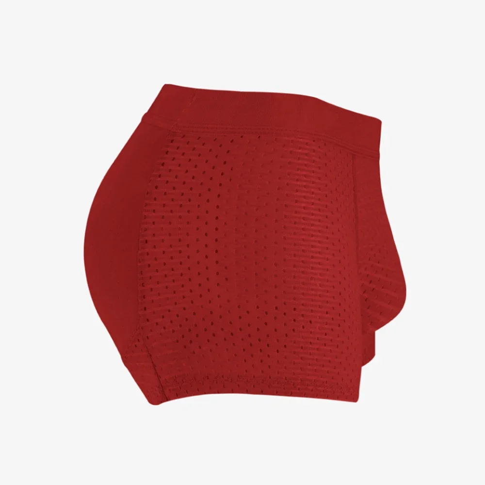 男性用ヒップリフティングボクサーパンツ,パッド入り下着,通気性のあるシェイプウェア,バルジポーチパンティー,エンハンサー,ファッション