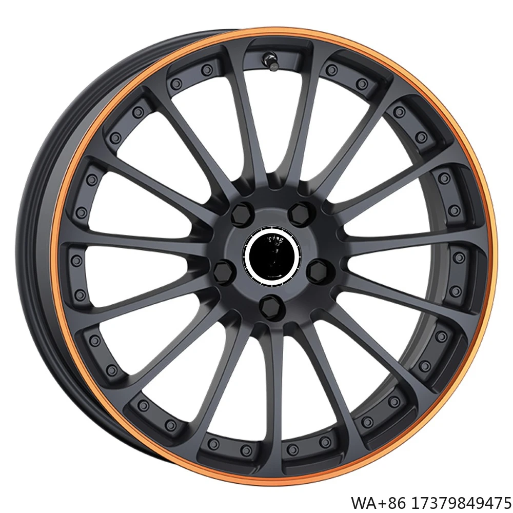 

Custom 2 Piece Orange Red Forged Wheels Rims 5 Hole19 20 21 22 23 24 Inch 17x9 17x10 for A4 A5 A6 A7 S5 S6 RS4 RS5