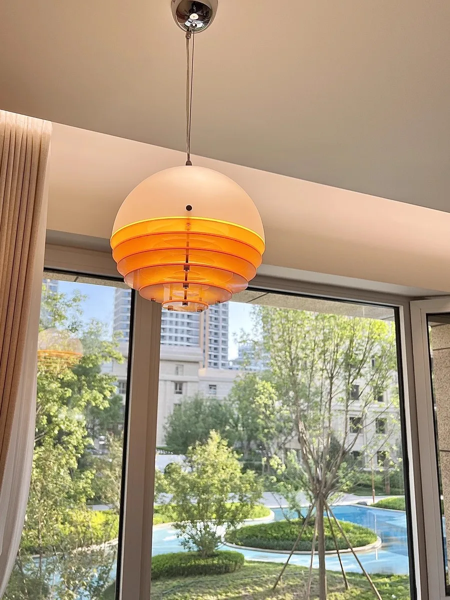 

Подвесной светильник с атмосферой заката для ресторана, бара, стойки, кухни, балкона, террасы, кабинета, спальни, прикроватной тумбочки, подвесной светильник Bauhaus