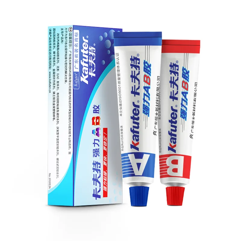 2pcs Super Strong A/B Glue Epoxy Clear Glue Adhesive Resin Immediate Glue Pegame for Fix Metal Wood Glass Ceramics Rigid Plastic