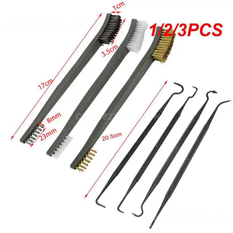 1/2/3PCS Cleaning Brush Double Multi-role Steel Wire Cleaning Tool Rifle Cleaning Brush Scaling Be In Common Use Brush