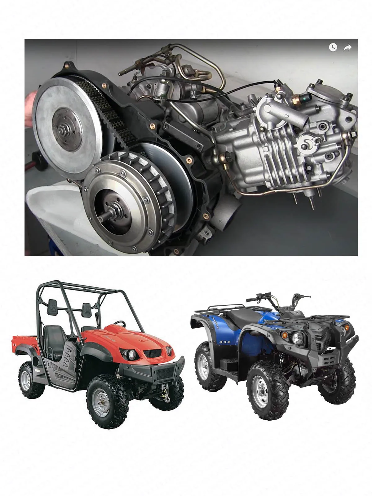 Wentylator wariatora 20T 21T do Yamaha Grizzly Rhino 550 660 700 4x4 z lat 2002-2012 — zdjęcie 6
