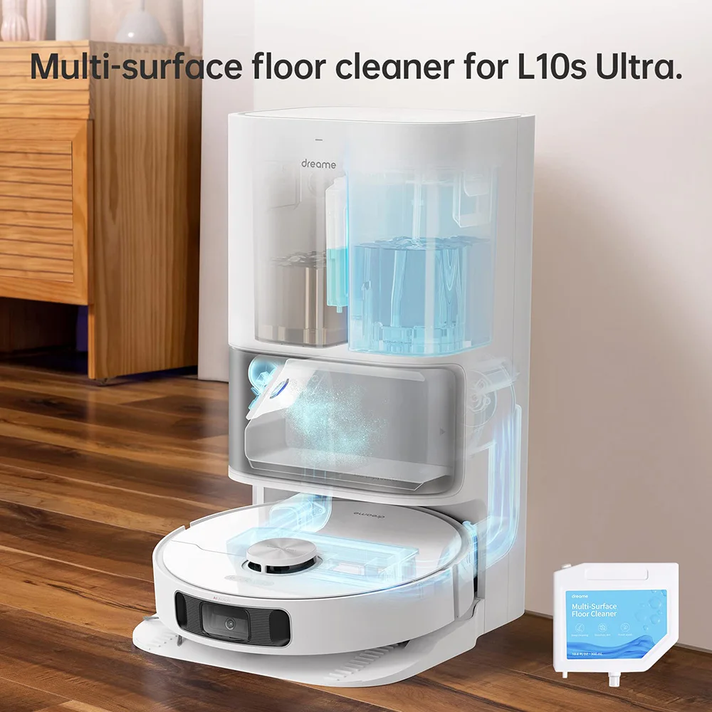 Detergent For Dreame L10s Ultra/L10 Ultra/S10/S10 Pro/S10Plus Accessories 300ml  Multi-Surface Floor Cleaning Solution Liquid