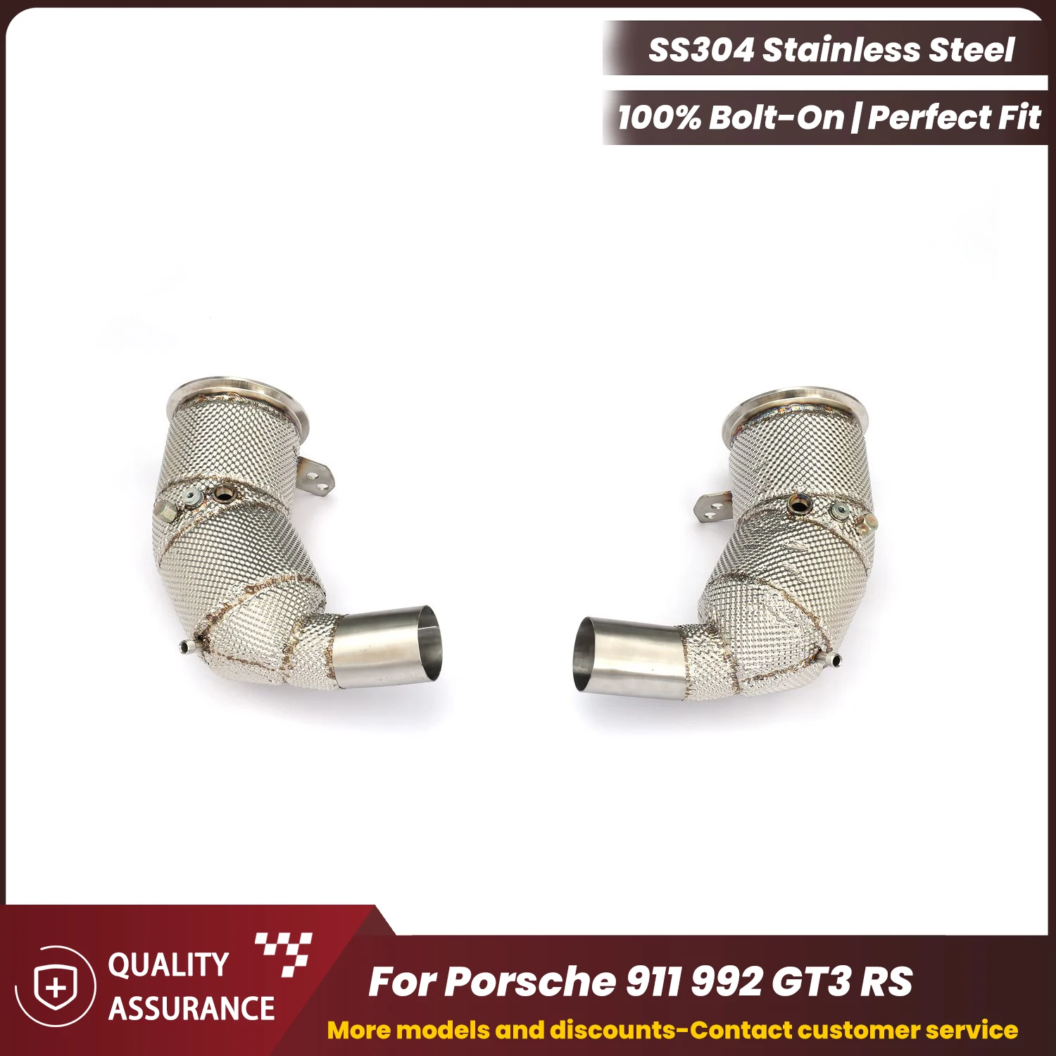 

ECCF Sports Downpipe With Heat Shield OPF For Porsche 911 992 GT3 RS Aggressive Exhaust Sound High Flow Performance Upgrade