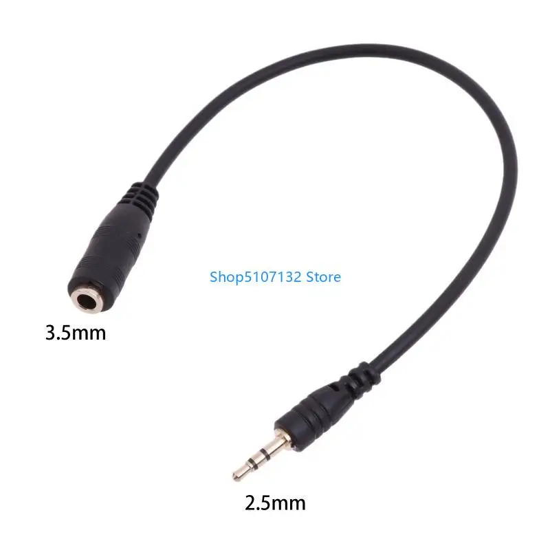 87HD 2.5mm Male to 3.5mm Female Auditory Stereo Cable Auditory Connectors Adapter