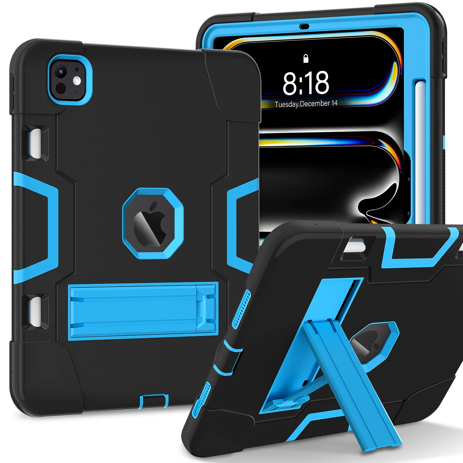 Tablet Case For iPad 2025 Pro Air Mini Stand Cases 4 5 6 7 8 9 10th 11th Generation 10.2 11 10.9 12.9 13 inch Shockproof Cover