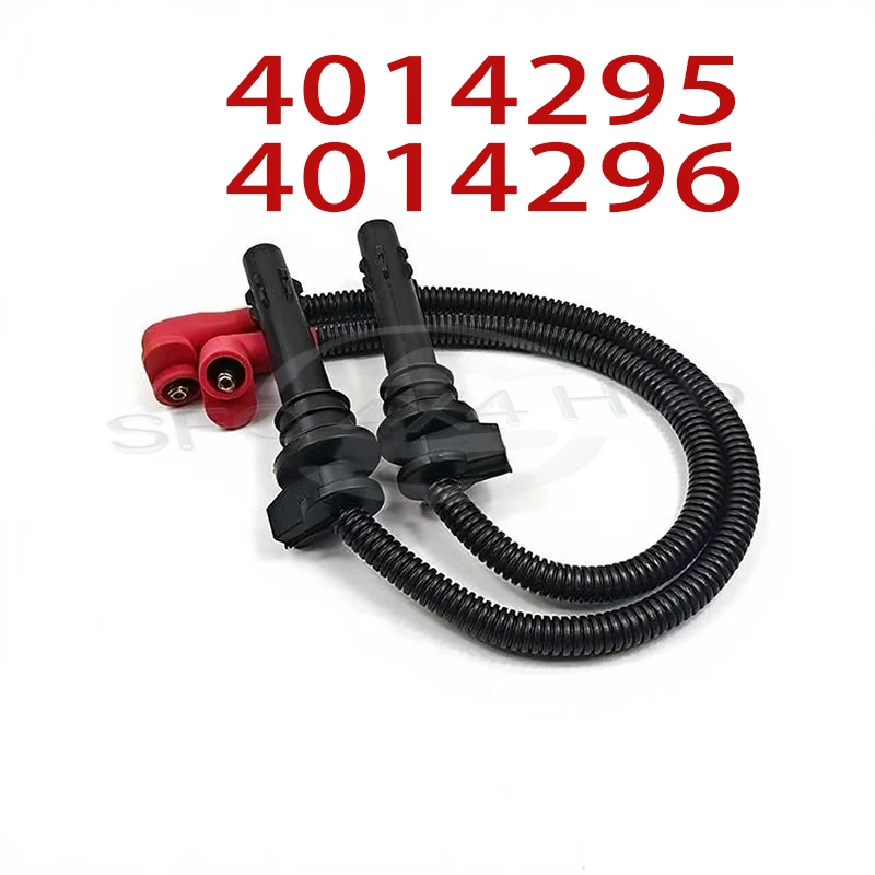 

1set Polaris Ignition Coil Spark Plug Caps & Wires (SET) for Polaris RZR 900 XP Turbo 1000 Trail 900 4014295 4014296