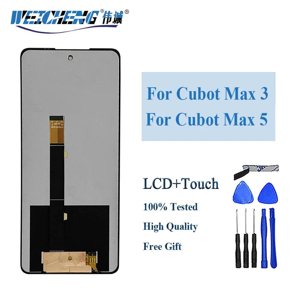 100% Tested New Original Cubot Max 5 LCD Display and Touch Screen Digitizer Replacement For Cubot MAX 3 Max5 Phone LCD
