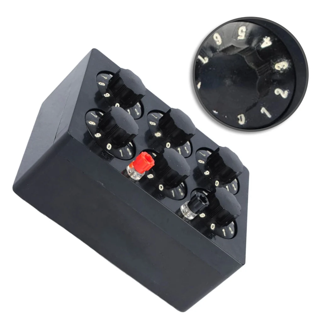 Physics Teaching Equipment J23022 Adjustable Resistor Box 0 to 99999.9 Ohm for Circuit Analysis and Resistance Calibration