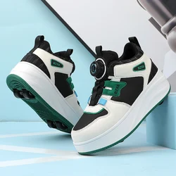 Children's Roller Skating Shoes New Boys' Roller Skating Sports Shoes Outdoor Girls' Sneakers Comfortable Walking Shoes 2024