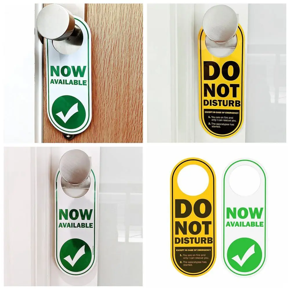 Double Sided Hanging Home Decoration Do Not Disturb Signs Door Knobs Hanger Pendant Door Hanger Tags Club Cafe Hotel Pendant