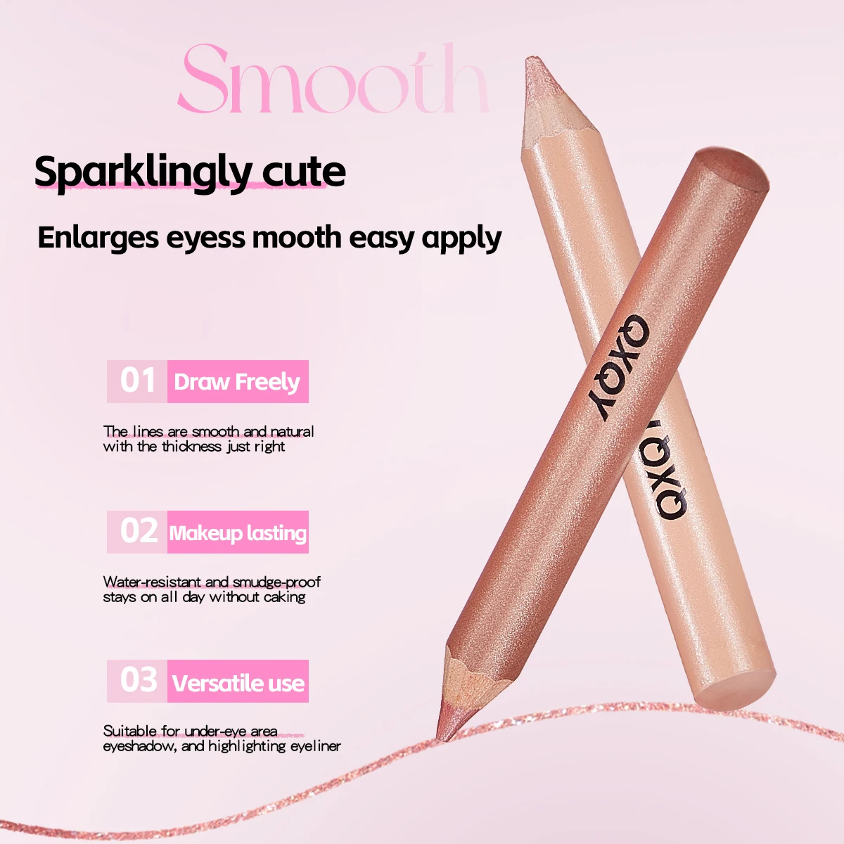 Shiny Eye Silk Pen, Silky, Smooth, Delicate, Pearly, Concealer Around the Eye, Easy to Apply, Sleeping Silkworm Pen, Multi-Color view 6