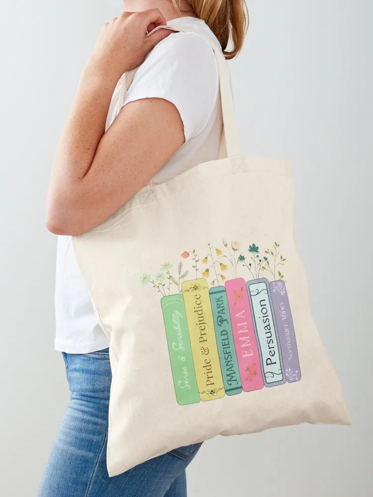 

Jane Austen Books Pride & Prejudice Tote Bag Gift bag eco pack tote bags aesthetic Customizable tote bag