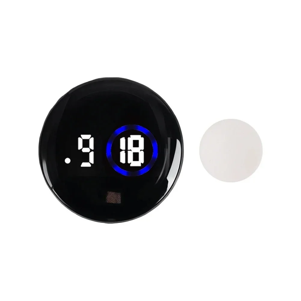 Touchscreen Digital Clock Display with Night Light Compatible with For Electric Scooter Bicycle 3.8x3.8x0.9 cm Black