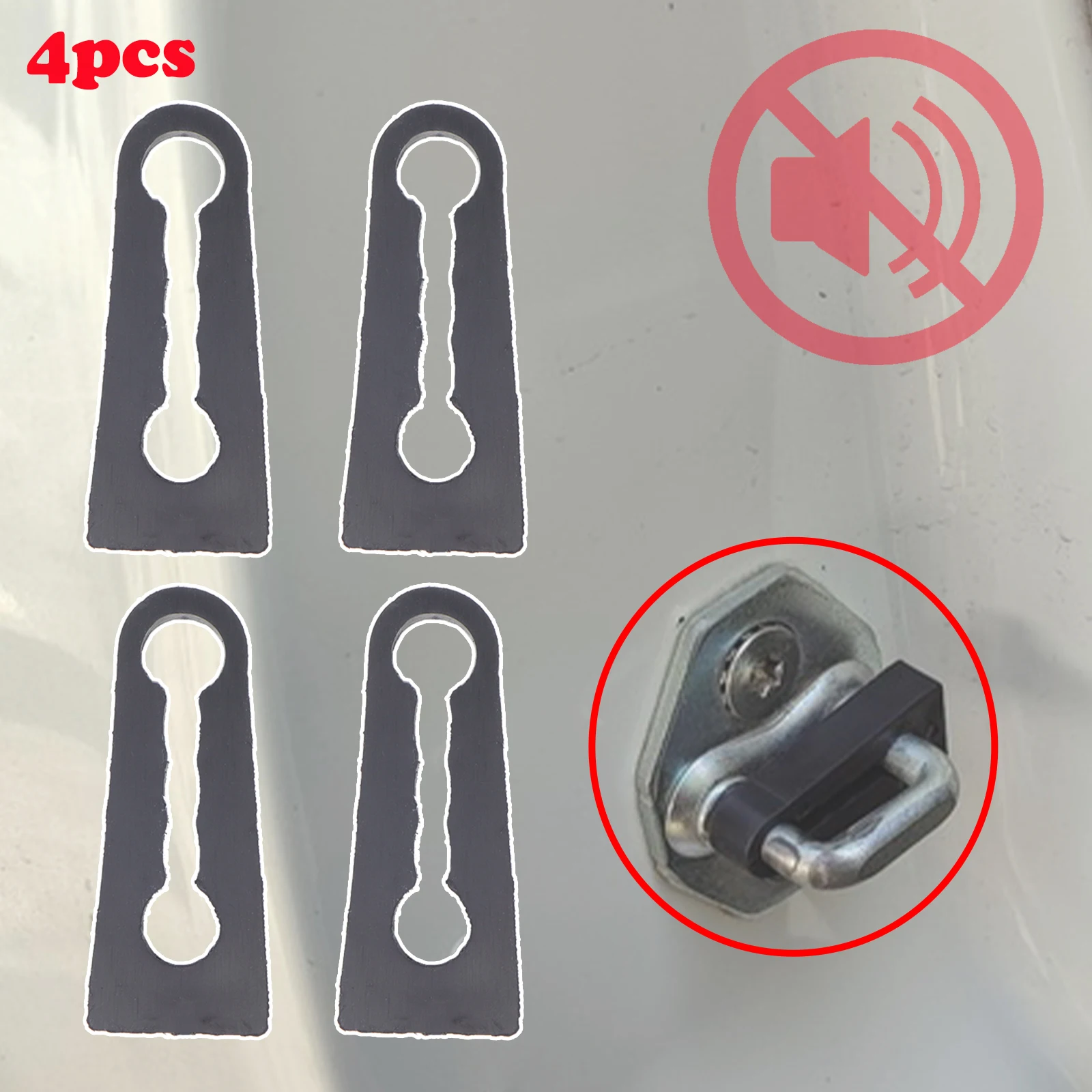 

Door Lock Damper Buffer For Toyota RAV4 Corolla Prius Aurion Camry Sound Rattling STOP Soundproof Deaf Seal Deadener Deadening