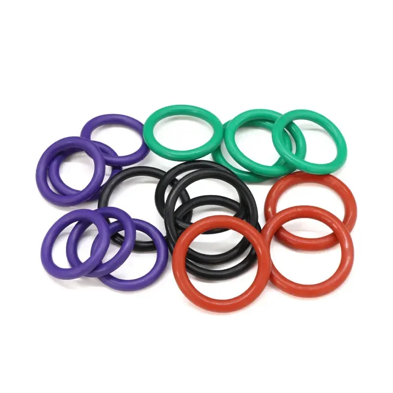 Boxed VMQ NBR FKM O Ring Set Rubber Washer Seals Assortment Red/Black/Green O-Ring Seals Set High Quality For Car Gasket