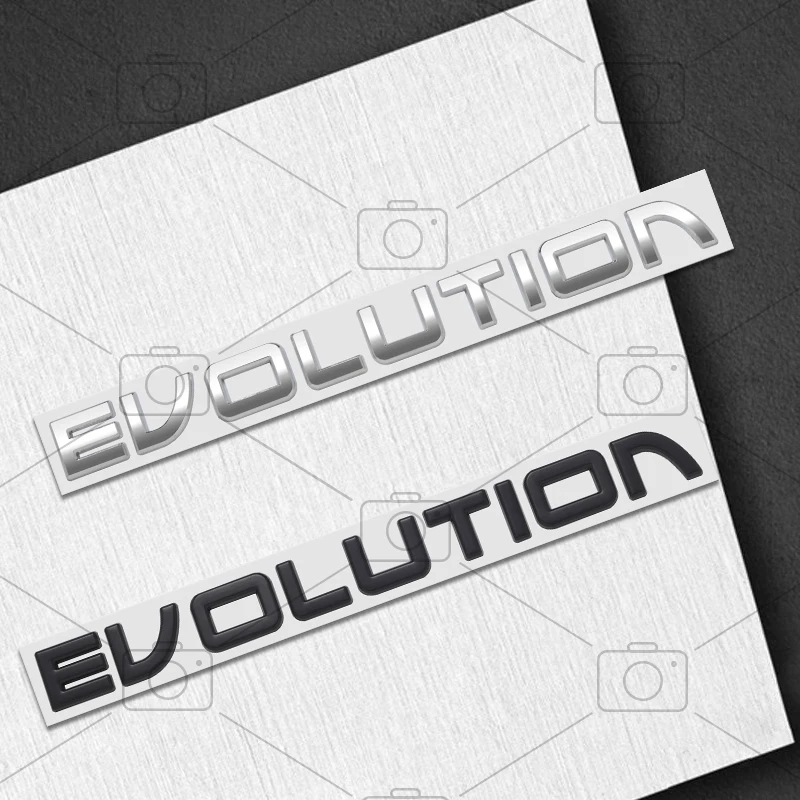 

Car Metal Body For Chevrolet Evolution Logo EVO Corsa Letter Decals Styling Badge Trunk Fender Emblems Sticker Accessories