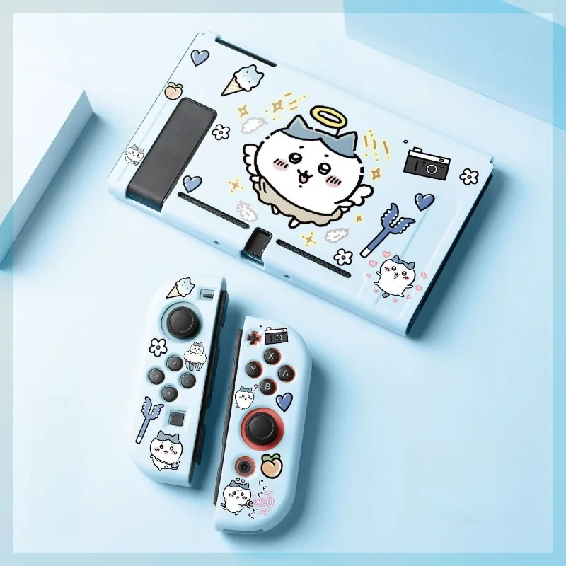 Hot Usagi Chiikawa Soft TPU Frosted Split Protective Case for Nintendo Switch OLED Shockproof Kawaii Portable Lightweight Gift - view 4