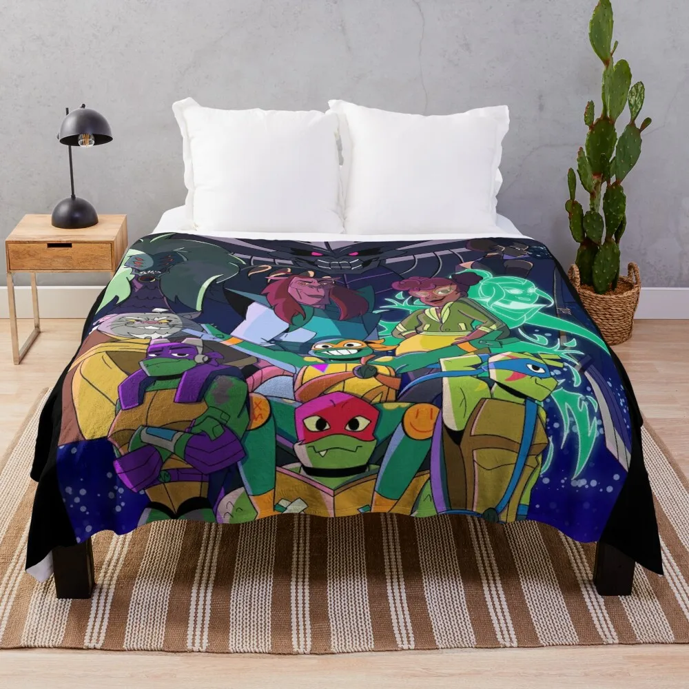 

Rise of the Teenage Mutant Ninja Turtles Finale Throw Blanket for winter Sleeping Bag For Decorative Sofa Blankets