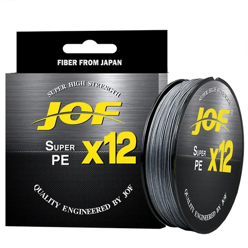 Imagen 1 del producto Línea de pesca JOF marca 12X 300M 12 hebras línea de pesca trenzada línea de PE multifilamento para pesca de carpa 25-92LB 0,14 MM-0,4 MM