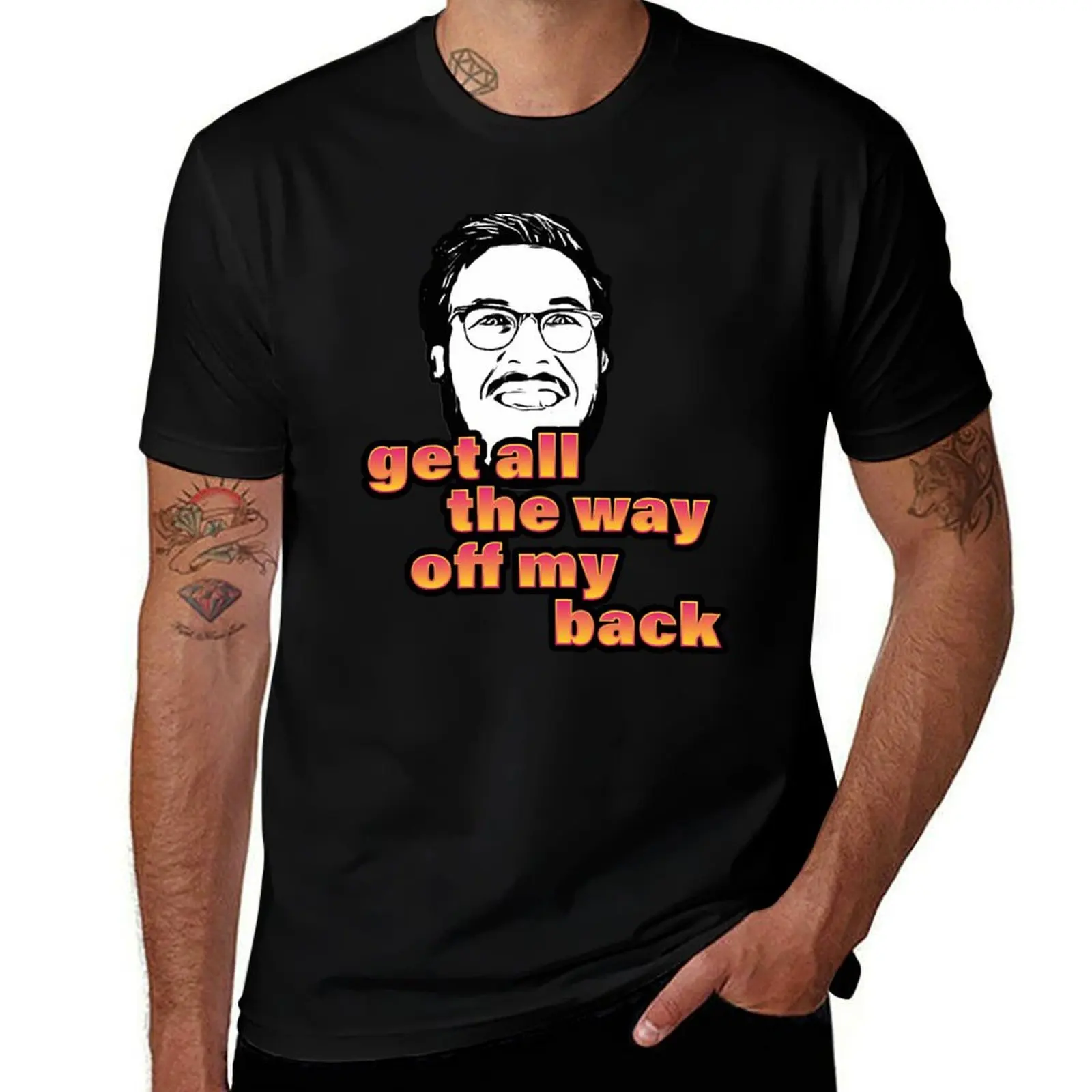 

Pitch Meeting - Get all the way off my back - PINK YELLOW T-Shirt Lightweight Gym Training T-Shirt
