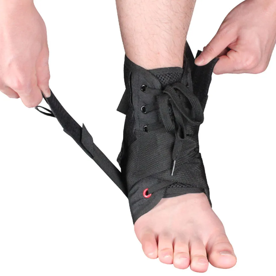 1PCS Adjustable Bandage Sports Foot Anklet Wrap Ankle Brace Support Elastic Splint for Guard Sprains Injury Protector