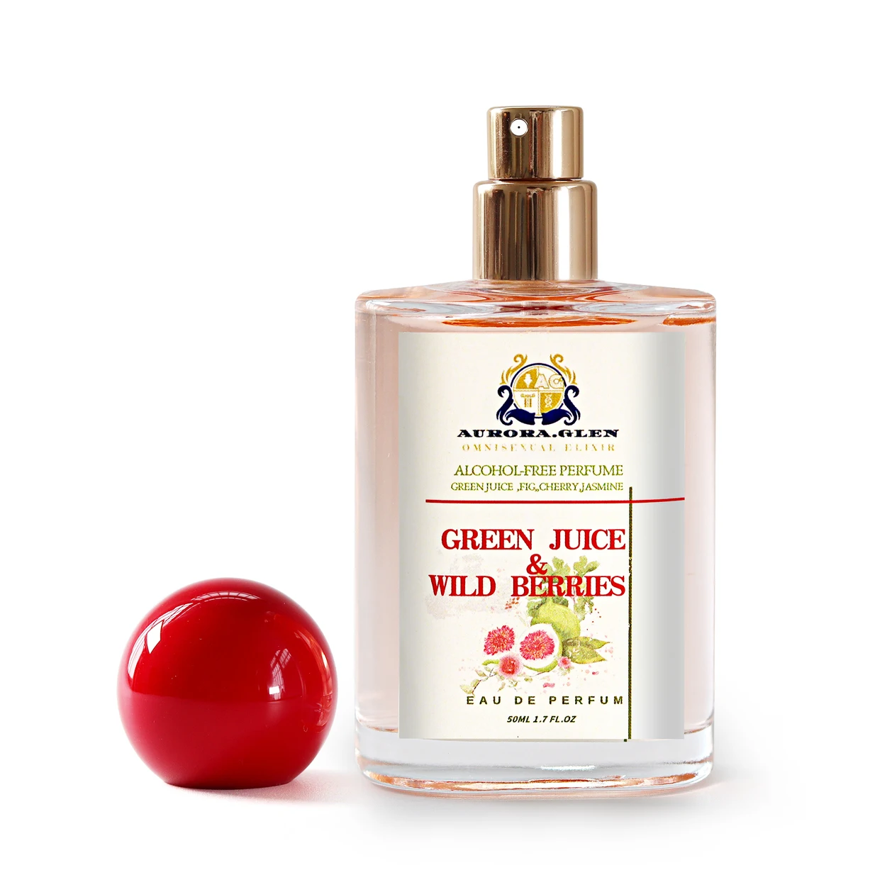 Luxuriöses Damenparfüm EDP, 50 ml, alkoholfrei, floraler, fruchtiger Moschus-Hautduft, langanhaltender veganer französischer Duft, Geschenk für Sie, Parfum